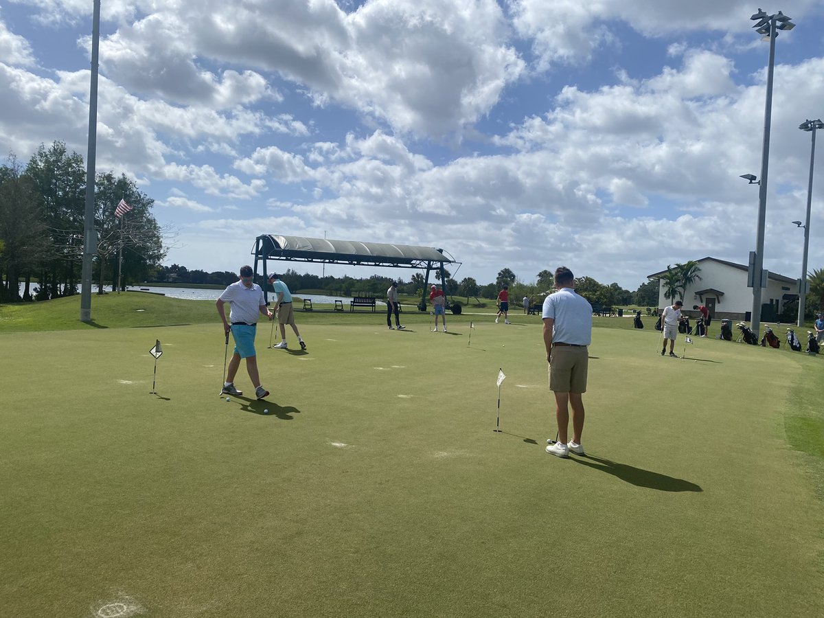 StepinacGolf's tweet photo. Last day of lessons at SandHill. Late flight allows one more day of insight from the teachers. We cannot thank the alumni and those who supported the trip so that the team can work on so many aspects@of the game; a large reason our boys are in contention year after year. https://t.co/0gOc4IefvB