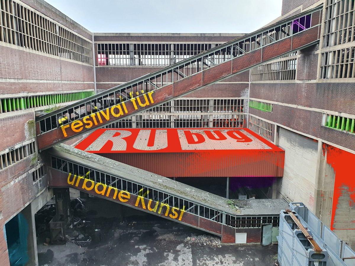 Beim Urban-Art-Festival @rubug2022 vom 20.-29. Mai zeigen 60 internationale Urban-Art-Künstler*innen, was für vielfältiges Zukunftspotential in der Zeche Westerholt steckt. Mehr Infos unter: rubug.de