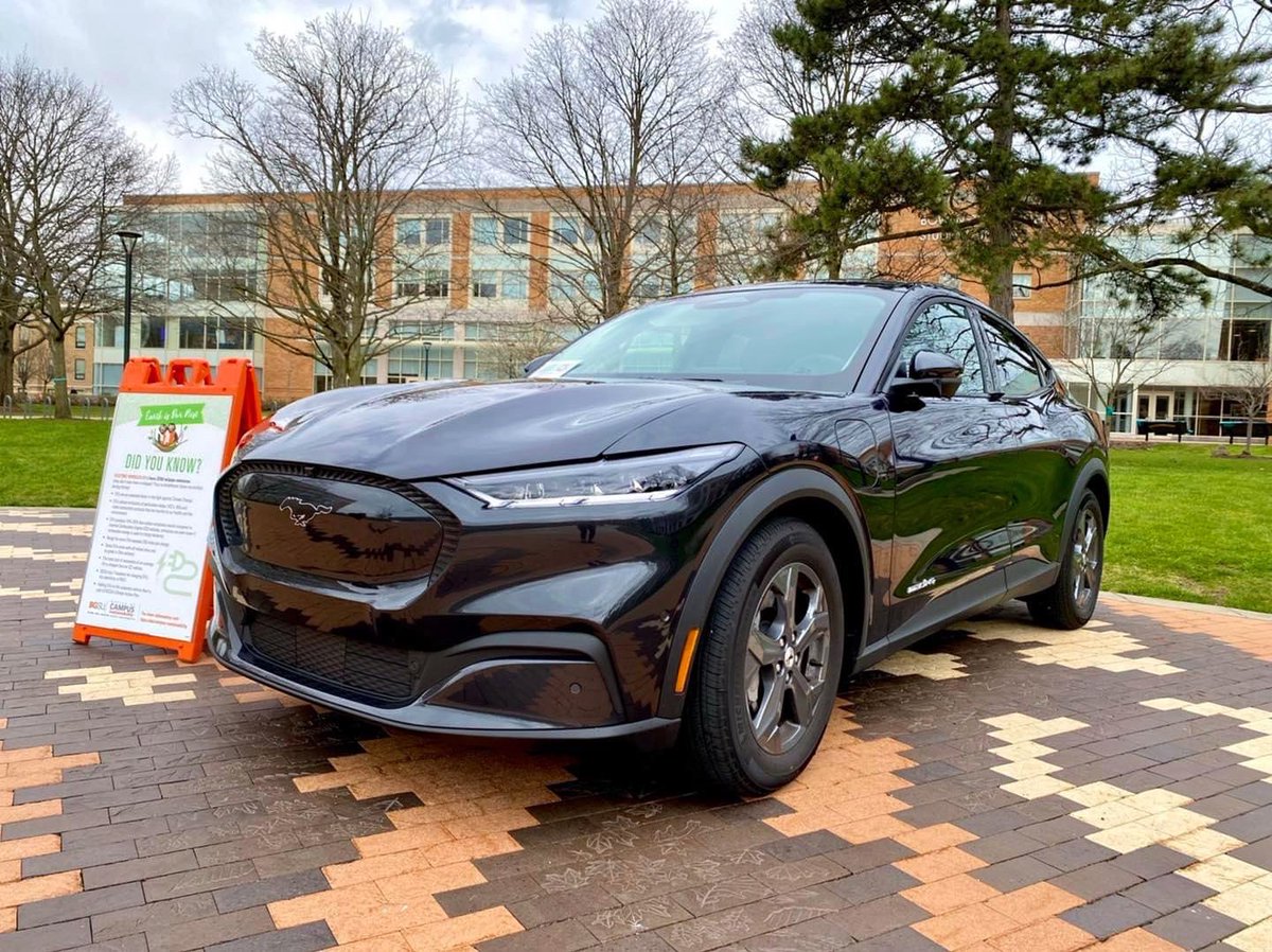 thayerford's tweet photo. Our Mustang Mach-E is out and about at BGSU’s Eco Fair today! If you’re near campus, stop by and check it out until 2pm! 🔌🔋 #ThinkThayer #BGSU #MustangMachE https://t.co/YPO3wPVAYX