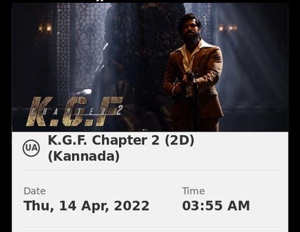 AbhishekMC18's tweet photo. Yes yes yes it's happening in few hours from now. Excited for the 3.55 AM fan show 🔥😍❤

@TheNameIsYash @prashanth_neel @VKiragandur @hombalefilms @SrinidhiShetty7 @RaviBasrur @Karthik1423 

#KGF2 #KGF2onApr14 #KGF2InCinemas #FDFS #KGFFDFS #Yash #YashBOSS𓃵 #HombaleFilms https://t.co/K2UQOfwLDq