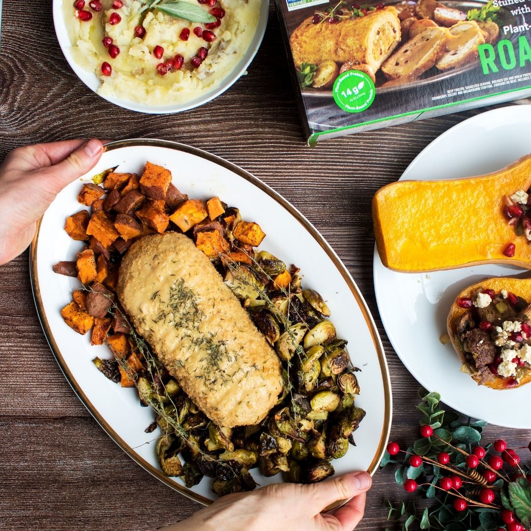 Psst! You still have time to secure a Stuffed Turk'y Roast with gravy for the long weekend.😋 Visit the store locator on our website to find it at retailers and ecommerce partners in your region. 
.
#limitedtimeonly #plantbasedfoods #veganturkeyroast #plantbasedroast #solcuisine