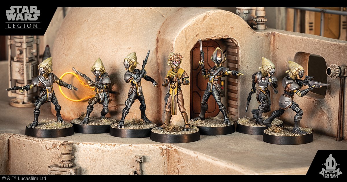 Who’s ready to run some spice? Pyke Syndicate Foot Soldiers, coming soon to #StarWarsLegion! Pre-order your copies at your local game store or through our webstore today! shop.asmodee.com/star-wars-legi… #StarWars #Miniatures