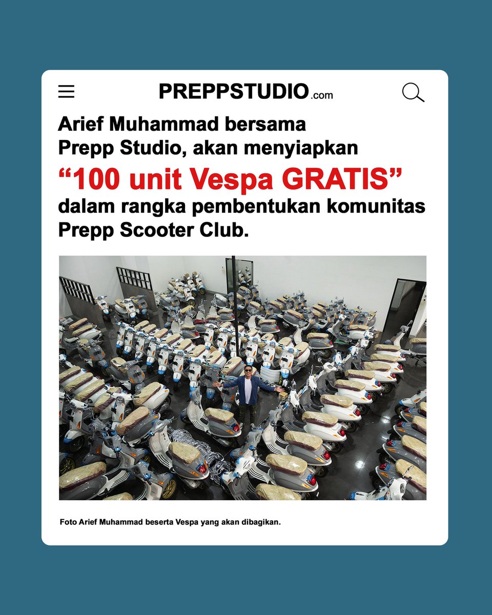 coba coba kasi tau… kenapa 1 dari 100 vespa ini harus dikirim buat kamu? kita dengerin dulu gombalan warga twitter ya bos @Poconggg @dimasmairyan