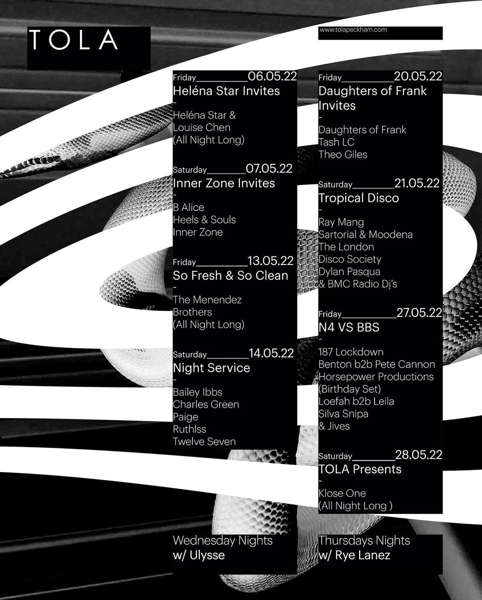 5/27 LDN: we celebrate <a href="/MattHP1/">Matt HP</a>'s birthday with a special bday set at <a href="/petecannonbeats/">Pete Cannon</a> &amp; <a href="/bentondread/">BENTON</a>'s 
N4 VS BBS 
to be held at @tolapeckham 
starring:
187 LOCKDOWN
BENTON B2B PETE CANNON
HORSEPOWER PRODUCTIONS
LOEFAH B2B LEILA
SILVA SNIPA
JIVES
make a note in your diary 📝