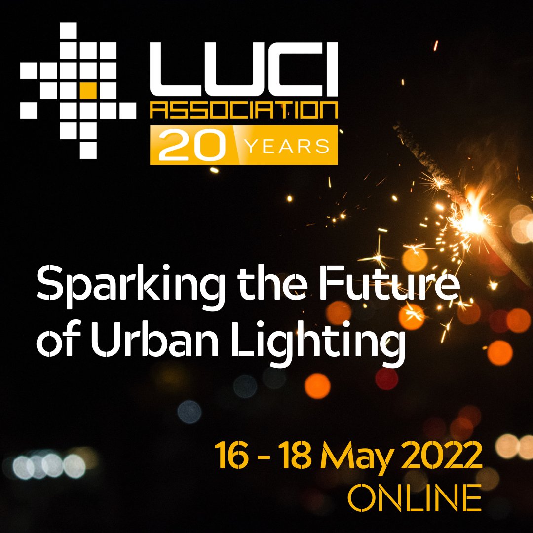 LUCIassociation's tweet photo. ✨ Register for Sparking the Future of Urban Lighting! 📅 16 - 18 May - Online
Let's get inspired by experts and cities, gather with LUCI colleagues and celebrate the 20th anniversary of LUCI! #LUCI20Years #LUCInetwork #urbanlighting
Registration: https://t.co/ji8x9vGiSj https://t.co/XKDxNn1ChJ