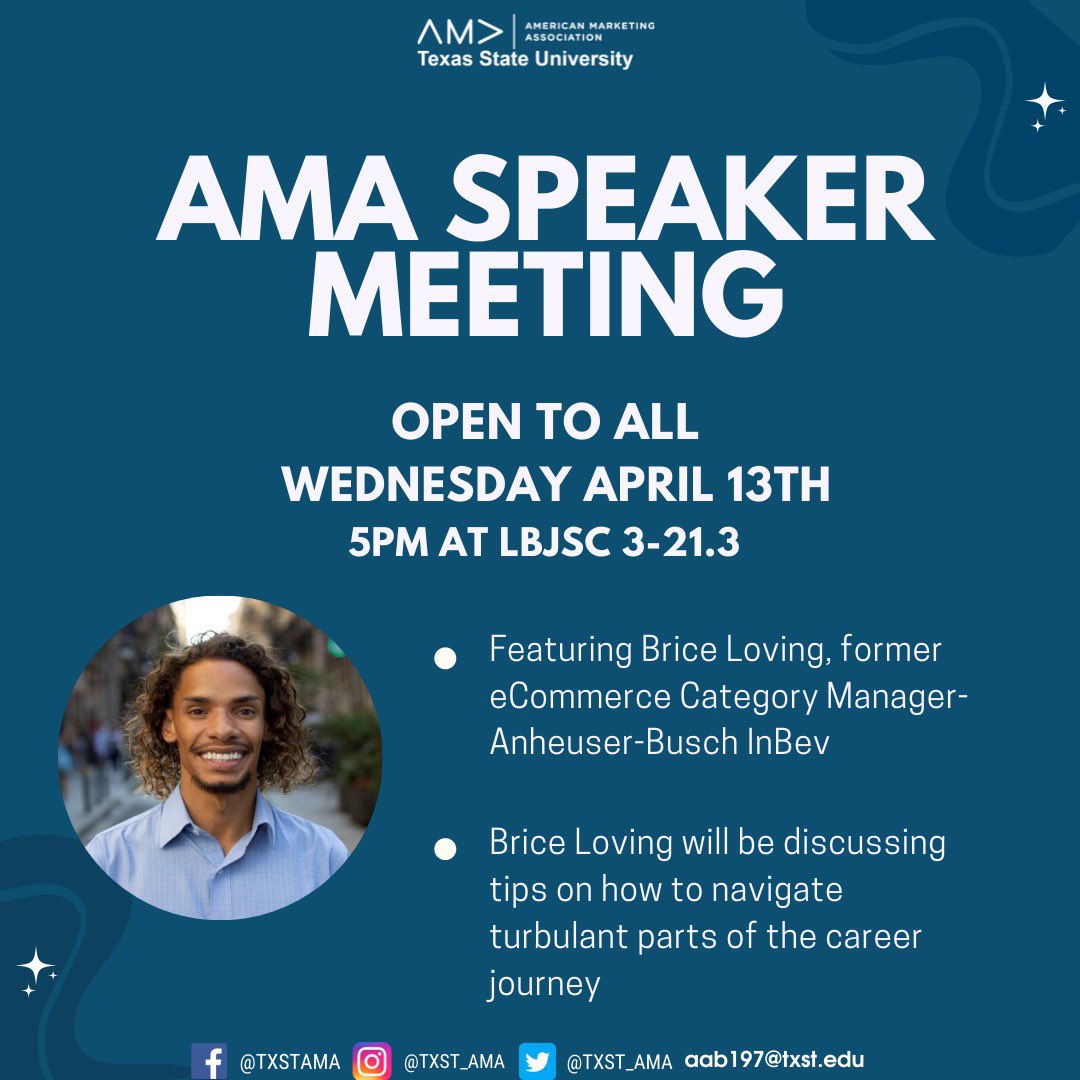 txst_ama's tweet photo. TONIGHT! #txstama #TXST https://t.co/0rmaOMpHxg