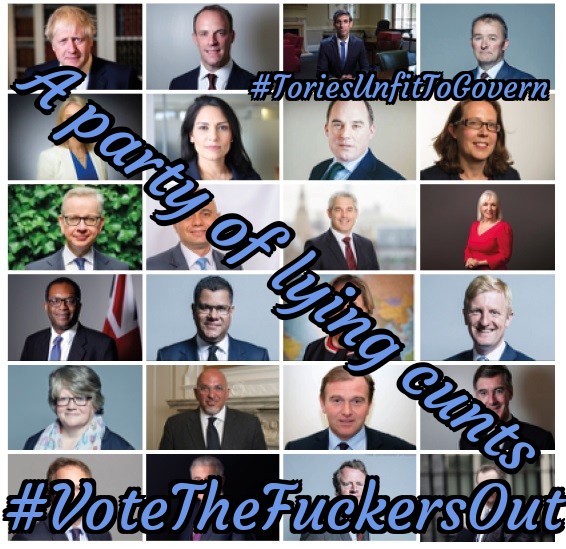 Caz75511989's tweet photo. @mjtward19 @BorisJohnson @RishiSunak dirty lying cheating fraudulant π¦ers the lot of them ..#RegisterToVoteByThursday #TinyMajority #Partygatefines #ToryCorruption #ToryCriminalsUnfitToGovern https://t.co/bNa2NMbXd3