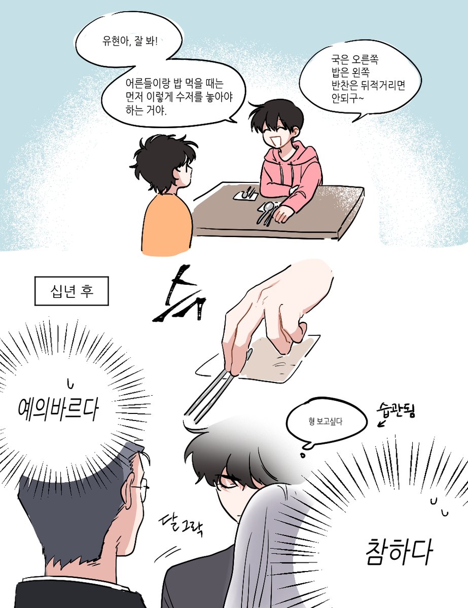 meinweg_'s tweet image. 밥상머리교육