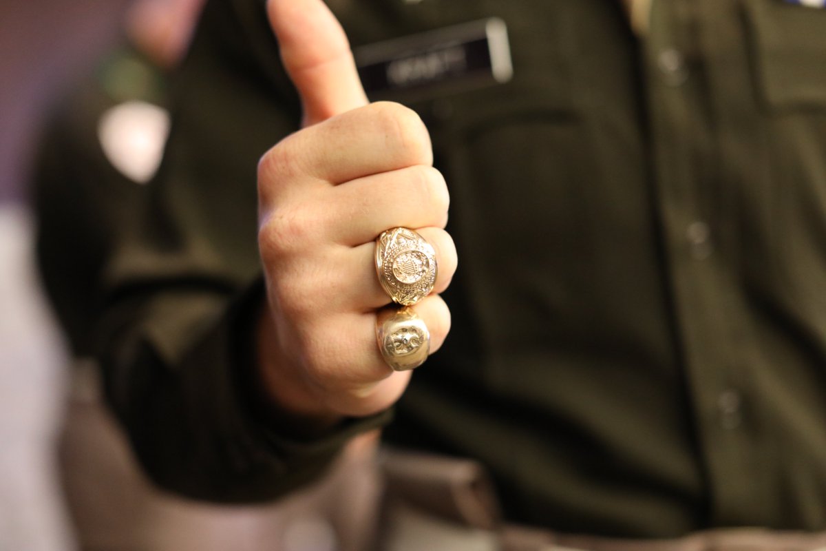 AggieNetwork's tweet photo. Aggie Rings from 1923 &amp; 2023! On Aggie Ring Day, Gordon Graham '58 presented grandson Graham Kraft '23 his #AggieRing. Kraft's great-grandfather, Calhoun Graham, was Class of 1923. Kraft held both his &amp; his great-grandfather's '23 Rings, bringing their Aggie legacy full circle. https://t.co/TjzFk904P5