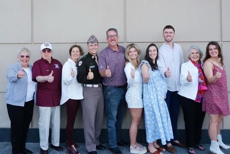AggieNetwork's tweet photo. Aggie Rings from 1923 &amp; 2023! On Aggie Ring Day, Gordon Graham '58 presented grandson Graham Kraft '23 his #AggieRing. Kraft's great-grandfather, Calhoun Graham, was Class of 1923. Kraft held both his &amp; his great-grandfather's '23 Rings, bringing their Aggie legacy full circle. https://t.co/TjzFk904P5