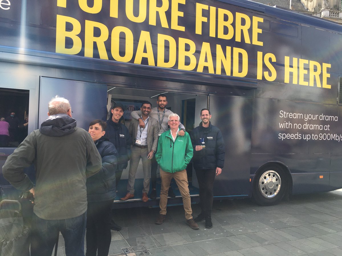 Great to welcome the <a href="/TalkTalk/">TalkTalk</a> team to #Ipswich today promoting their 900mbps fibre broadband service available on the new <a href="/CityFibre/">CityFibre</a> network