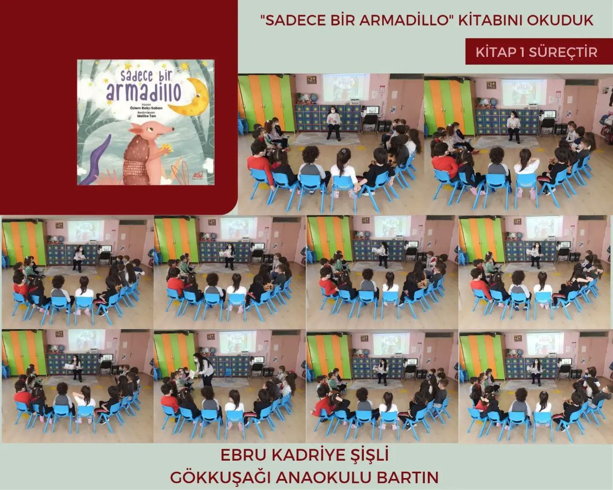 EbruSisli67's tweet photo. "KİTAP 1 SÜREÇTİR" eTwinning Projemizde "SADECE BİR ARMADİLLO" Kitabını Okuduk ve Kitap Üzerine Çeşitli Etkinlik Süreçleri Gerçekleştirdik 🤩 @BartMem @anaokulu_n @eTwinning_74 @tretwinning @eTwinningDestek @kitap1surectir https://t.co/D6jTPw9tOh