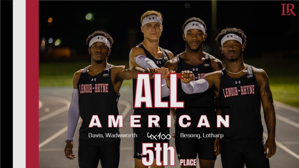 Coachdavisknows's tweet image. Looking for an ELITE male sprinter. HS, JUCO or transfer that wants to WIN. Scholarship money available‼️‼️‼️

Lenoir-Rhyne University. Hickory, NC

2021 DII All-American 4x1 ✅
#3 200m Squad, DII (21.3 Avg) ✅
Brand New Mondo Track ✅
State of the Art Weight room ✅

DM’s open!