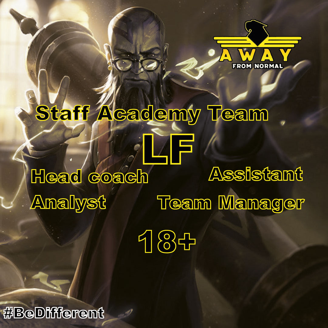 È il tuo momento! 😉

Segui il mondo di League Of Legends?

Sei in cerca di un ambiente stimolante in cui poter lavorare?

Hai passione?

Allora cosa aspetti, unisciti a noi!🔥
Basta compilare questo modulo...⬇️
forms.gle/y9ZhezoAyJHWFj…

#BeDifferent 💛🖤