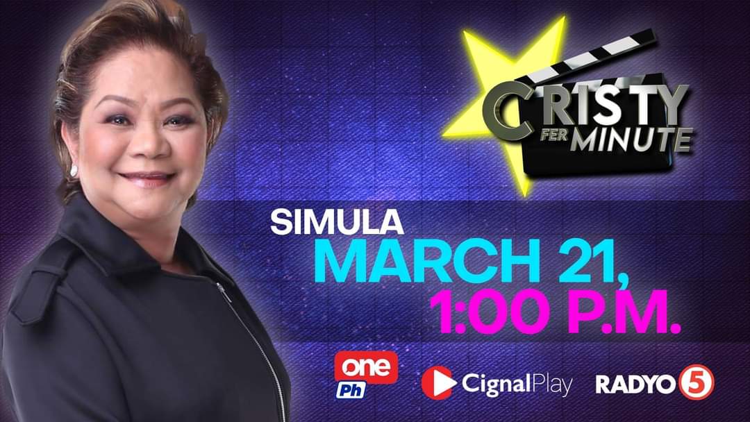 RandyVoiceOver's tweet image. #CristyFerMinute Weekdays 1pm - 2pm @RadyoSingko 92.3 News FM @CignalTV #OnePH @CignalPlay App #CristyFermin #NanayCristy 👑 Ph Queen of Talk ❤️