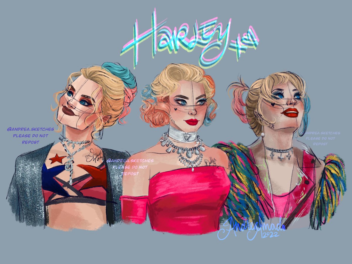 andrea_sketches's tweet photo. Harley inspires me to study harder &amp; that is not a joke. I love her 💗💙 https://t.co/d3ld3ML4Lh