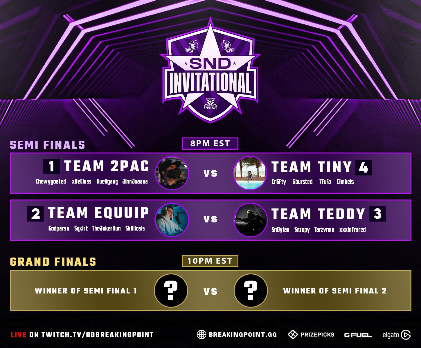 Breaking Point on Twitter "SnD Invitational Playoffs are here! Tonight