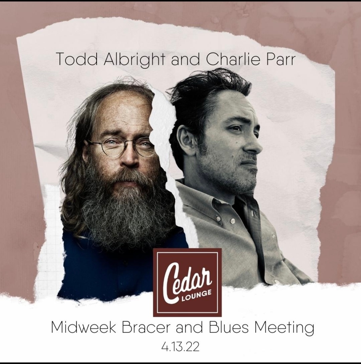 todd__albright's tweet photo. Tonight! Come and get it while it’s hot. @theCharlieParr  and I will be at the @cedarloungebeer in Superior Wisconsin. Between sets Charlie will be providing relationship advice for those in need of council. Shows at 7! #charlieparr #twelvestring https://t.co/CEAdVlOFrQ