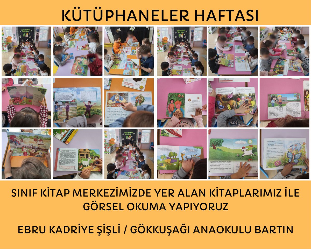 EbruSisli67's tweet photo. "KİTAP 1 SÜREÇTİR" eTwinning Projemizde Kütüphaneler Haftası Etkinliklerimiz 🤩 @BartMem @anaokulu_n @eTwinning_74 @tretwinning @eTwinningDestek @kitap1surectir https://t.co/RfPQQ4U5zo
