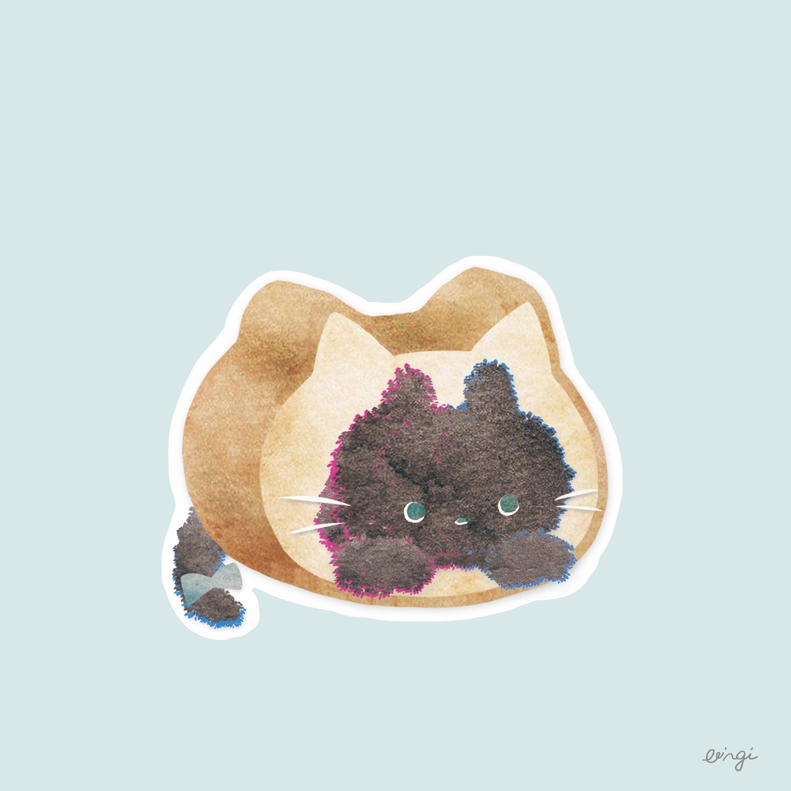 えりんぎ ゆるかわイラスト Pa Twitter イラスト ゆるいイラスト 猫パン 猫 Illustration T Co Ppj5kxisb3 Twitter