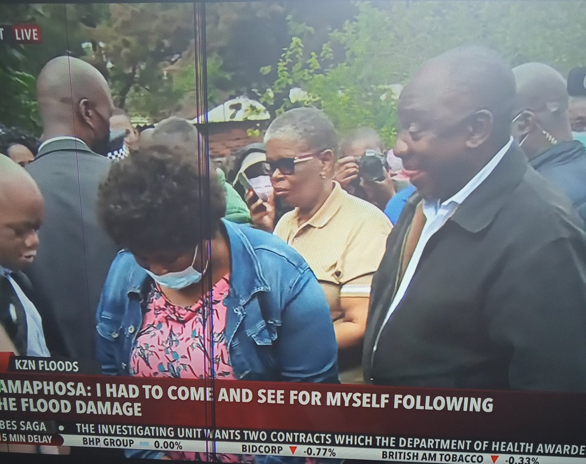 BlackBaas1's tweet photo. #KZNFloods #KZNWeather
In the middle of grief and disaster,this is how the state president choose to behave? 

President Cyril Ramaphosa https://t.co/cXGEhC87ZU