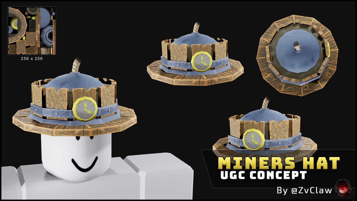 UGC Concept #3 - Miners Hat🤠

It's just a cool-looking wooden hat. 
no wait, it got a timer, oh and a BOMB as well-

turntable below 
#Roblox #RobloxDev #RobloxUGC