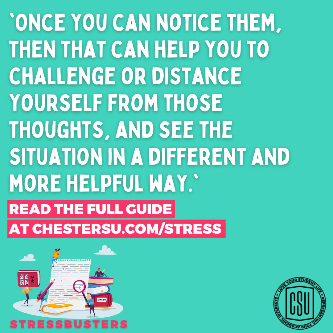 We all struggle with some form of unhelpful thinking habits. Tackling them can ease feelings of anxiety while studying and have a positive effect on our everyday lives!

Check out the article over at Stressbusters: bit.ly/3uBg94l

#stressbusters2022