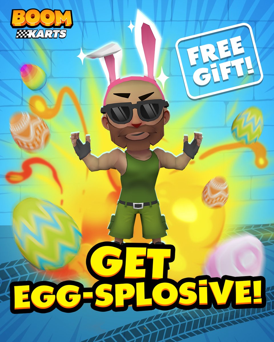 BoomKarts's tweet photo. Get Egg-splosively festive in #BoomKarts! The Easter event starts now on all supported platforms! https://t.co/hcrdhzLmV6