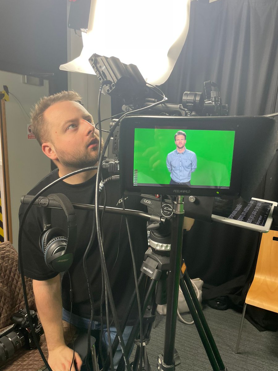 University of Derby Filming!!🎥📚 

Last Friday, Dan Lamoon &amp; Domonic Whiting were at a full day shoot filming the Derbyshire Excelerator. Here are some BTS photos we got at the university's studio with Jamie as the main presenter. Had a great time working with Marie &amp; the team!!