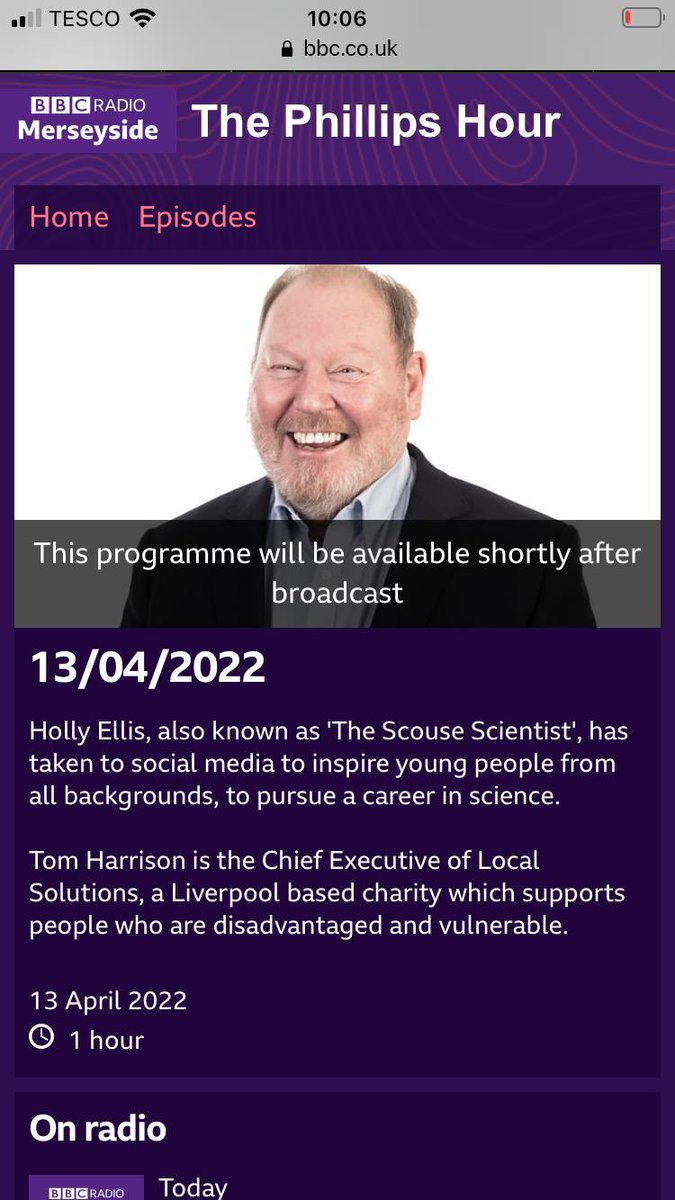 ScientistScouse's tweet photo. 1 HOUR TO GO π βοΈ
@bbcmerseyside #bbcradio #bbc #radiomerseyside #scousescience #liverpool #nhs #womeninscience https://t.co/MoccGGitOo