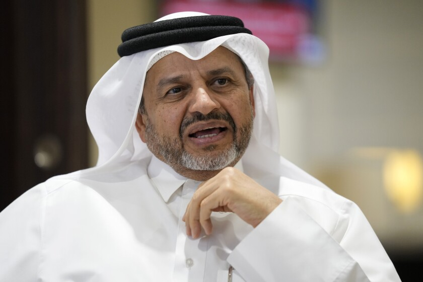 lnstantFoot's tweet photo. Abdullah Al Ansari (resp. sécurité CDM 🇶🇦) : "Si vous souhaitez manifester votre point de vue concernant la cause LGBT, faites-le dans une société où ça sera accepté. Ne venez pas insulter toute une société. On ne changera pas les lois ou la religion pour les 28 jours de la CDM." https://t.co/PxvcEuigpK
