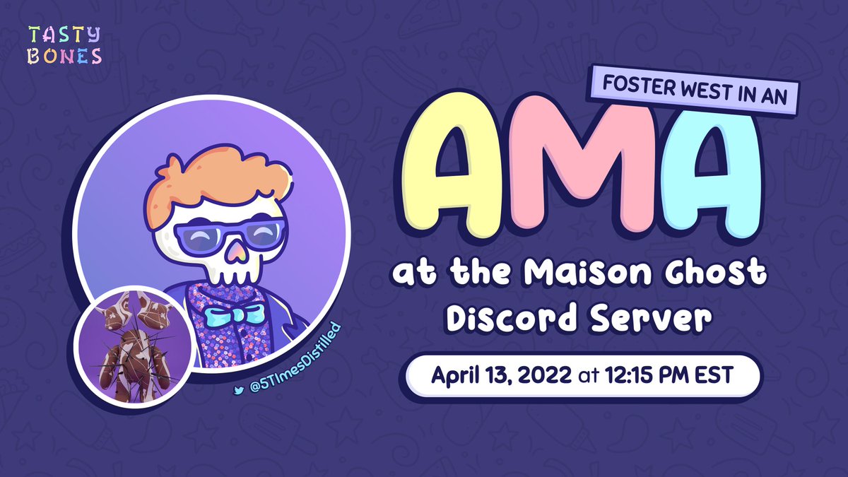 super exicted <a href="/MaisonGhost/">Maison Ghost</a> has invited us to do an AMA in their discord! 

we will be sending out some invites later today for those that want to listen in 🦴🦴