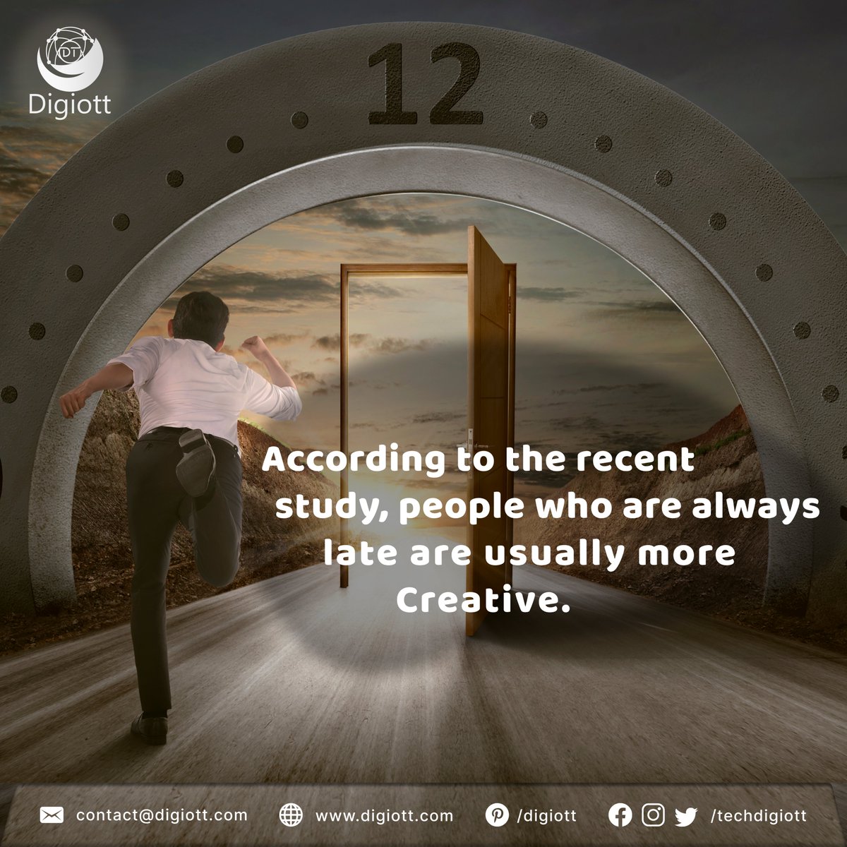 altcosindia's tweet image. according to the recent study, people who are always late are usually more creative.
#codinglife #androidprogramming #androiddevelopment #softwaredeveloper #creative #websites #seo #creative  #design #creativity #branding  #graphicdesign #100daysofcode #digiott