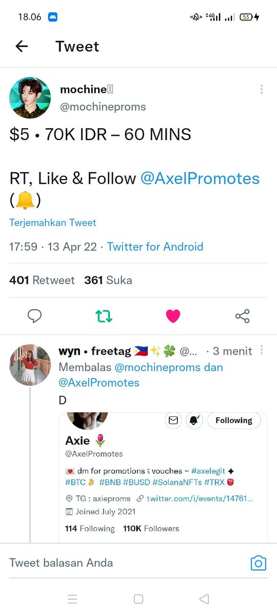 RatihAndam's tweet photo. @mochineproms @AxelPromotes Done https://t.co/1PG6OlF13x
