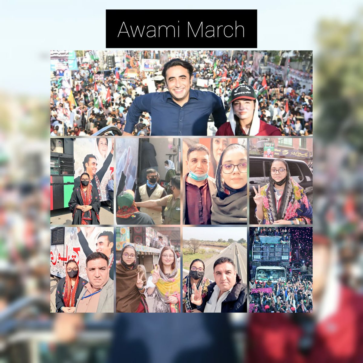 BhuttoMaryam's tweet image. Proud to be a part of Chairman @BBhuttoZardari's #AwamiMarch- Karachi to Islamabad! Over 2000KM of people came out to say #GoSelectedGo ✌️ - demand of the people heard &amp;amp; fulfilled by those they elected #JeayBhutto ♥️
@BakhtawarBZ @AseefaBZ