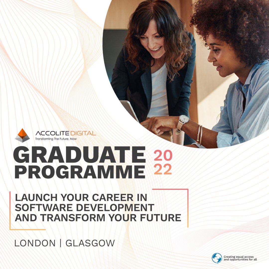 _GenSuccess's tweet photo. Generation Success has partnered with Accolite Digital to offer recent graduates or about to graduate this year an exciting graduate programme in Software development in their London and Glasgow offices. Link in bio to know more. #gensuccess #AccoliteDigital #Glassgowjob... https://t.co/DEMWOUwbJC