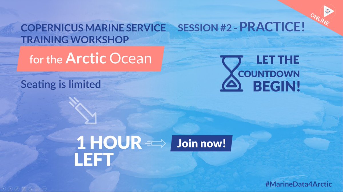 CMEMS_EU's tweet image. #MarineData4Arctic
Did you miss the 1st session?
No worries the replay is available on the #CopernicusMarine YouTube channel.
Time for practice!
▶️In one hour - Session 2 - 2:30 pm CEST
Jupyter Notebooks, QGIS tools &amp;amp; more!
More info &amp;amp;🆓registration
bit.ly/MarineData4Arc…