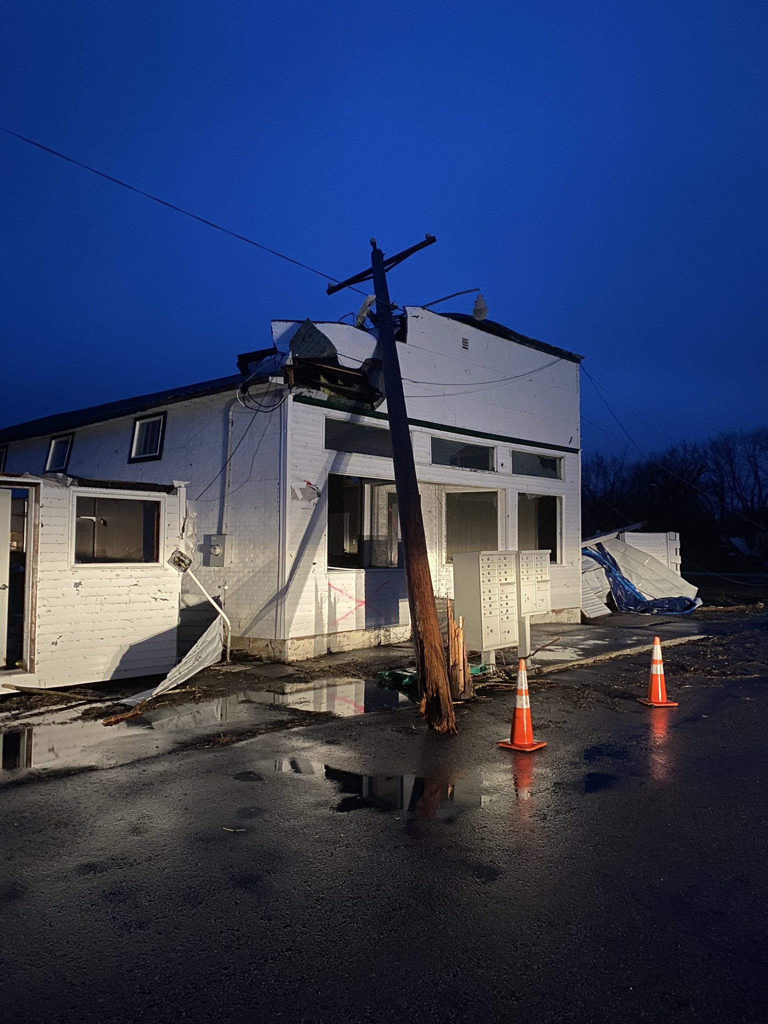 Emily Pofahl on Twitter "The sun is coming up for Taopi, MN where there’s severe damage after
