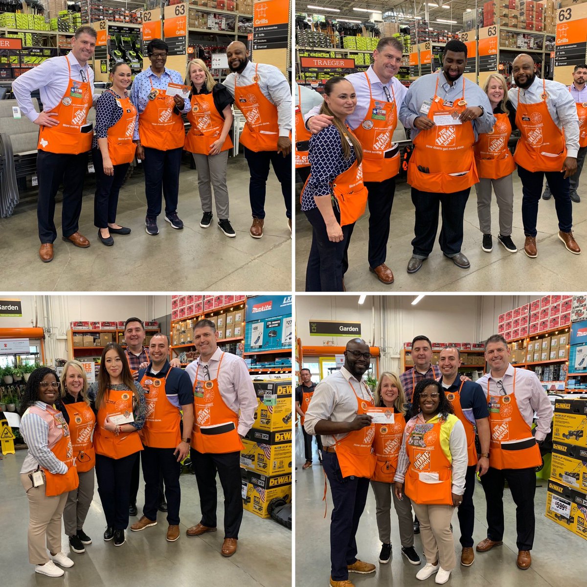 Awesome day with our teams in Gulfgate and Brinkman! Thank you for all you are doing to drive the business! Shout out to our amazing associates that were recognized with Executive Homer Badges! #PoweroftheGulf <a href="/kelly_mayhall/">Kelly Mayhall</a> <a href="/cwwaits/">Chris Waits</a> <a href="/JarrodFarmer4/">Jarrod Farmer</a> <a href="/bliczwek/">Brian Liczwek</a>