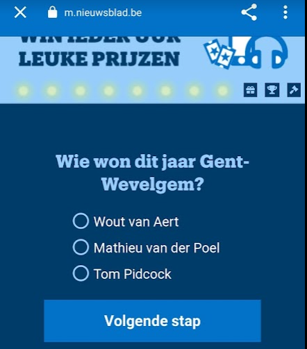 DebaesJ's tweet photo. Quizje in de @Nieuwsblad_be app... 🤔🤔🙈 https://t.co/S5OetpBQid