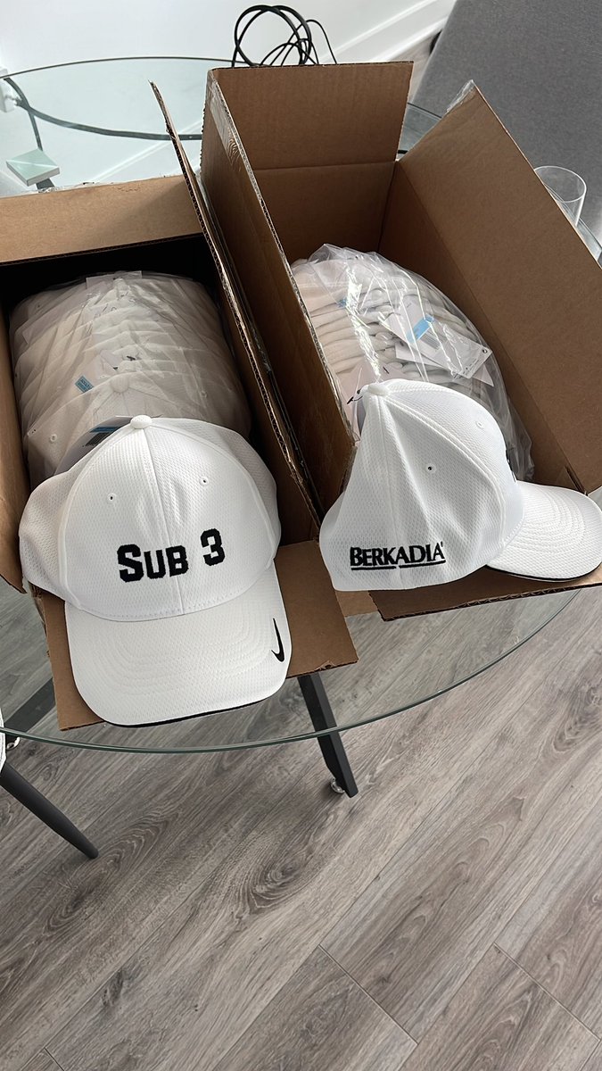 OmarMora1es's tweet photo. We ordered “Sub 3 cap” Caps MONTHS ago to give away on Twitter 

@JaretTurkell uncanny timing

RT and we’ll ship to a select few! 
#retwit #cretwit https://t.co/wehmLcKwO3