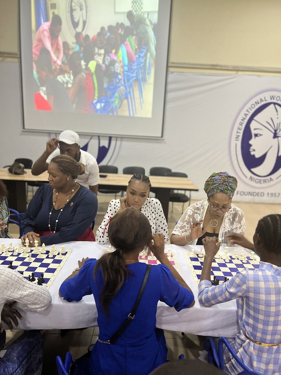 Tunde_OD's tweet photo. It’s been one month since we launched our Chess training center in partnership with International women society at Ikate for 50 girls.

Yesterday, they got to share their progress with some of the past IWS presidents including the Executive vice chairman of Globacom @BellaDisu https://t.co/suvIBQPbTa
