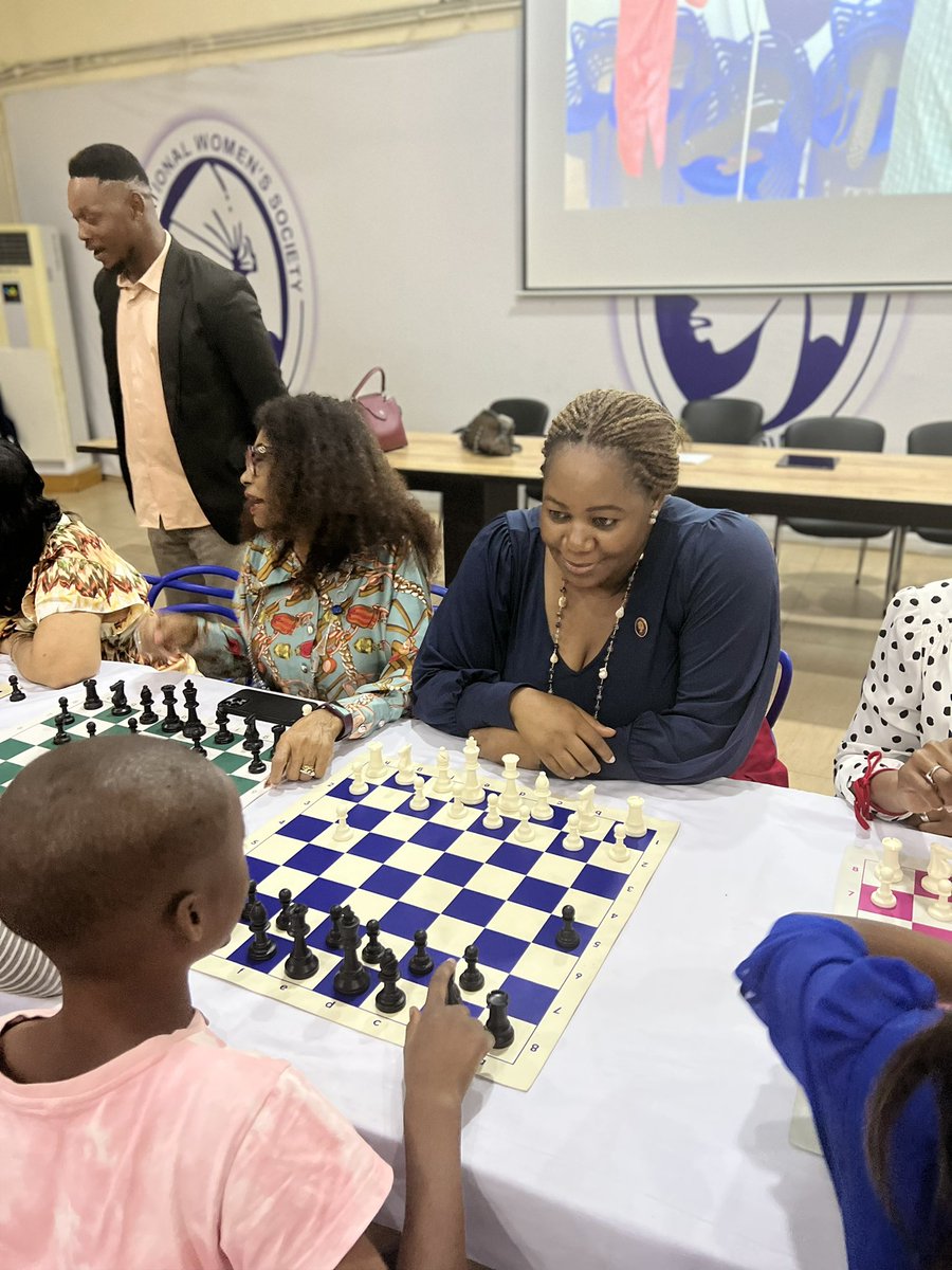 Tunde_OD's tweet photo. It’s been one month since we launched our Chess training center in partnership with International women society at Ikate for 50 girls.

Yesterday, they got to share their progress with some of the past IWS presidents including the Executive vice chairman of Globacom @BellaDisu https://t.co/suvIBQPbTa