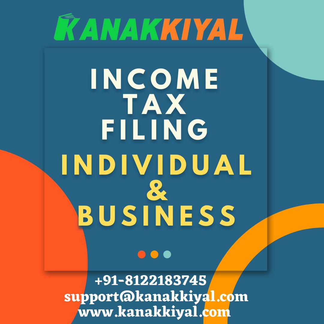 kanakkiyal's tweet photo. #Kanakkiyal - #IncomeTaxSolutions get here.....

#IncomeTax
#Tax
#ITR
#IncomeTaxFiling
#IncomeTaxReturn
#ITRFilingReturn
#BusinessAnnualFiling
#BusinessROC 
#CompanyTaxFiling
#CompanyAnnualROCFiling
#CompanyITR
#FilingReturn

Contact :
Kanakkiyal
+91 81221 83745 https://t.co/xNunwbvBJw