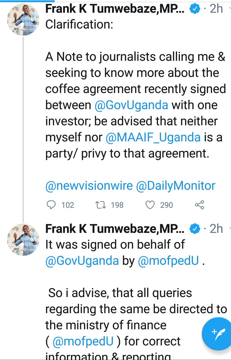 MKSerumaga's tweet photo. CONSTITUTION OF UGANDA

Article 117 Responsibility of Ministers
Ministers shall, individually be accountable to the President for the admin of their Ministries &amp; collectively be responsible for any decision made by the Cabinet.

@FrankTumwebazek
#UgandaVinciCoffee #EnricaPinetti https://t.co/Eu2P5cV3VQ