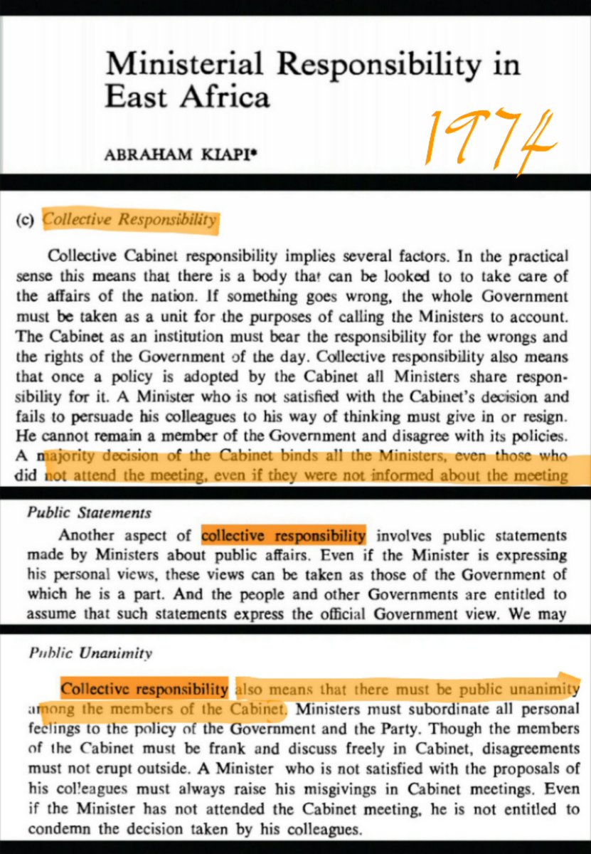 MKSerumaga's tweet photo. CONSTITUTION OF UGANDA

Article 117 Responsibility of Ministers
Ministers shall, individually be accountable to the President for the admin of their Ministries &amp; collectively be responsible for any decision made by the Cabinet.

@FrankTumwebazek
#UgandaVinciCoffee #EnricaPinetti https://t.co/Eu2P5cV3VQ