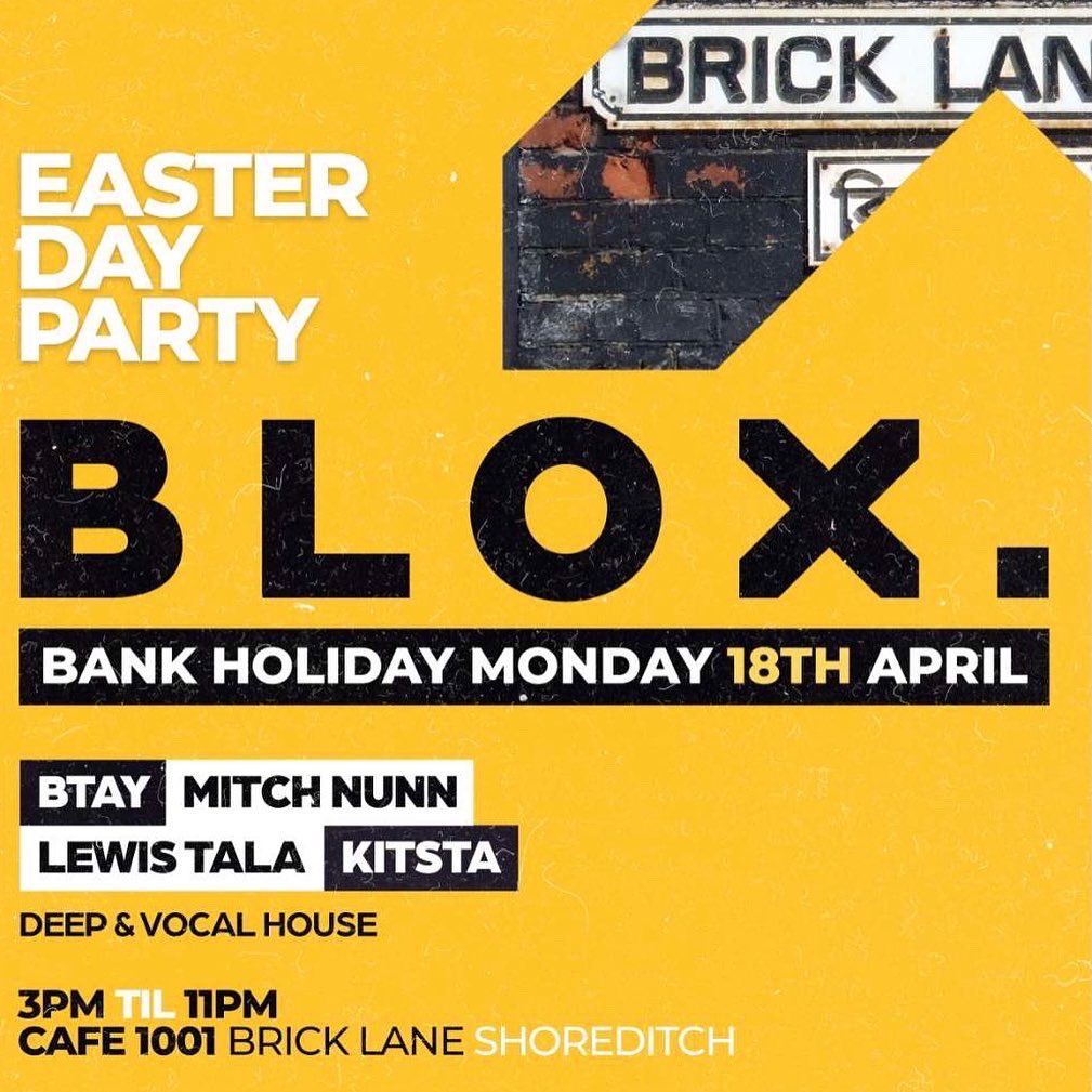 Easter week is hereeee! love a long weekend in the sun don’t we, take a look at what we have on below, and head to our website to book a table for you and your mates☀️

kicking things off tomorrow eve with our faves <a href="/GrooveLDN/">Groove LDN</a> ⭐️

cafe1001.co.uk/events/