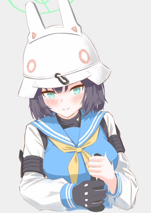 謎の棒をシゴくサキ
#ブルアカ #空井サキ 