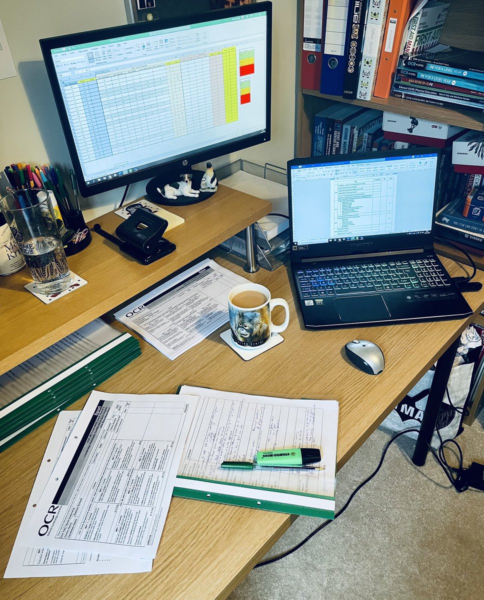 After doing anything and everything else off my marking, planning and admin to do list over the last two days I have finally committed to the pile of CNAT sport studies marking today! 

Wish me luck ✍️ 

#teacherlife #marking #CNAT #teacherworkload