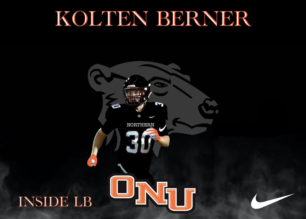I’m extremely excited to announce my commitment to Ohio Northern University! Thank you to <a href="/coachDeanPaul/">Dean Paul</a> and the rest of the ONU staff for this opportunity to continue my football career. I’m excited and ready to put the work in! <a href="/OhioNorthernFB/">Ohio Northern Football</a> <a href="/CoachBandstra/">Nicholas Bandstra</a>